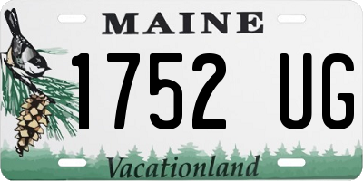 ME license plate 1752UG