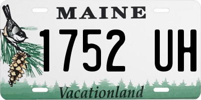ME license plate 1752UH