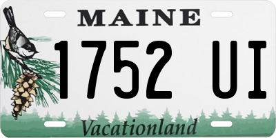 ME license plate 1752UI