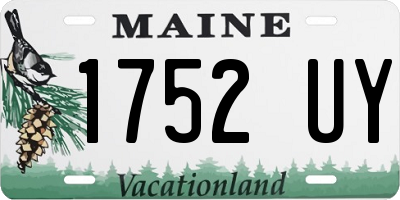 ME license plate 1752UY