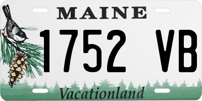 ME license plate 1752VB