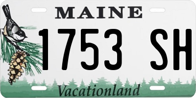 ME license plate 1753SH