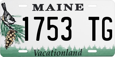 ME license plate 1753TG