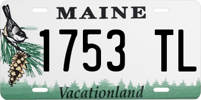 ME license plate 1753TL