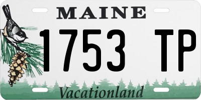 ME license plate 1753TP