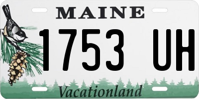 ME license plate 1753UH