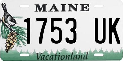 ME license plate 1753UK