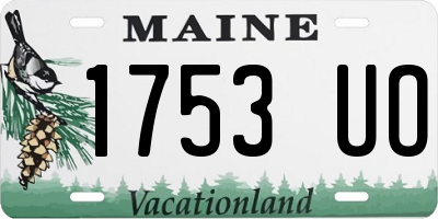 ME license plate 1753UO