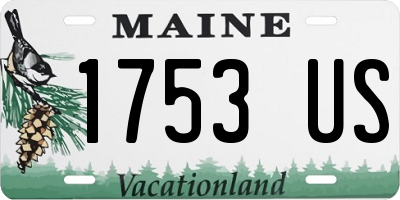 ME license plate 1753US