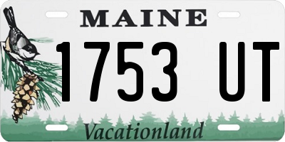 ME license plate 1753UT