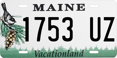 ME license plate 1753UZ