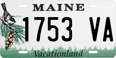 ME license plate 1753VA