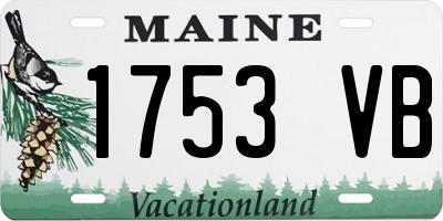 ME license plate 1753VB