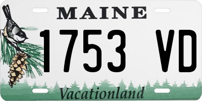 ME license plate 1753VD