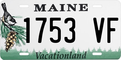 ME license plate 1753VF