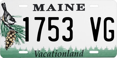 ME license plate 1753VG