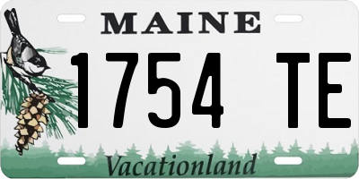 ME license plate 1754TE