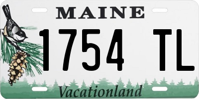 ME license plate 1754TL