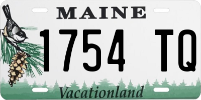 ME license plate 1754TQ
