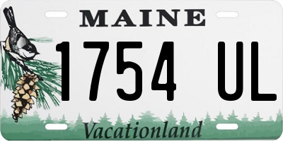 ME license plate 1754UL