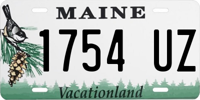 ME license plate 1754UZ