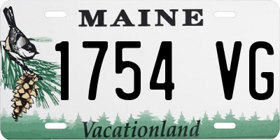 ME license plate 1754VG