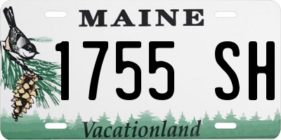 ME license plate 1755SH