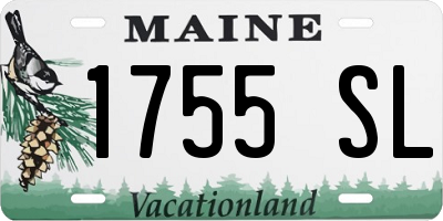 ME license plate 1755SL