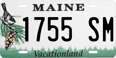ME license plate 1755SM