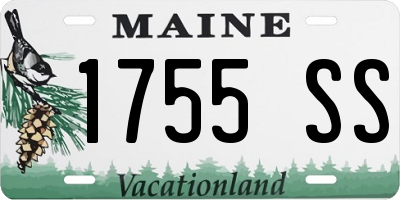 ME license plate 1755SS