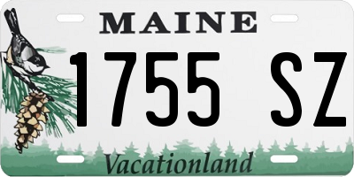 ME license plate 1755SZ