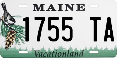 ME license plate 1755TA