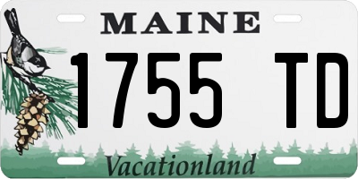 ME license plate 1755TD