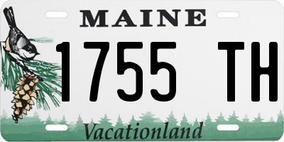 ME license plate 1755TH