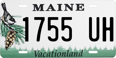 ME license plate 1755UH