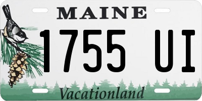 ME license plate 1755UI