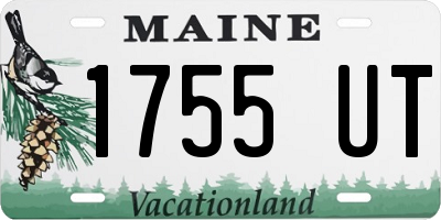 ME license plate 1755UT