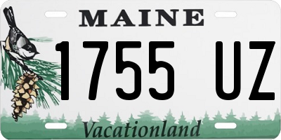 ME license plate 1755UZ