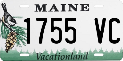 ME license plate 1755VC