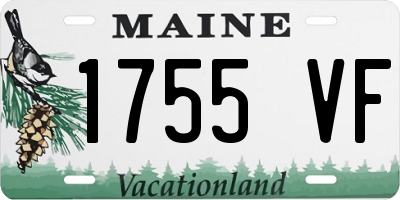 ME license plate 1755VF