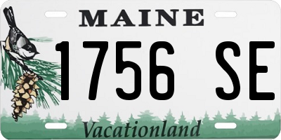 ME license plate 1756SE