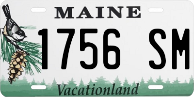 ME license plate 1756SM