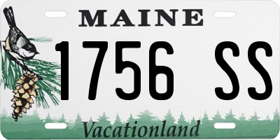 ME license plate 1756SS