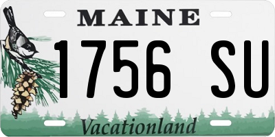 ME license plate 1756SU
