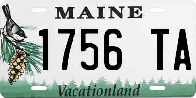 ME license plate 1756TA