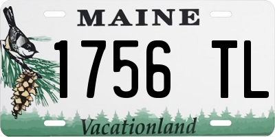 ME license plate 1756TL