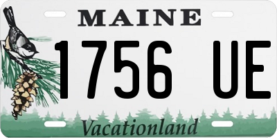 ME license plate 1756UE