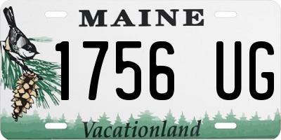 ME license plate 1756UG