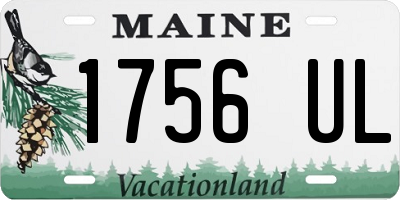 ME license plate 1756UL