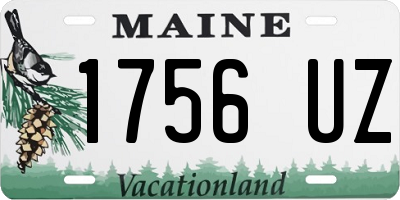 ME license plate 1756UZ